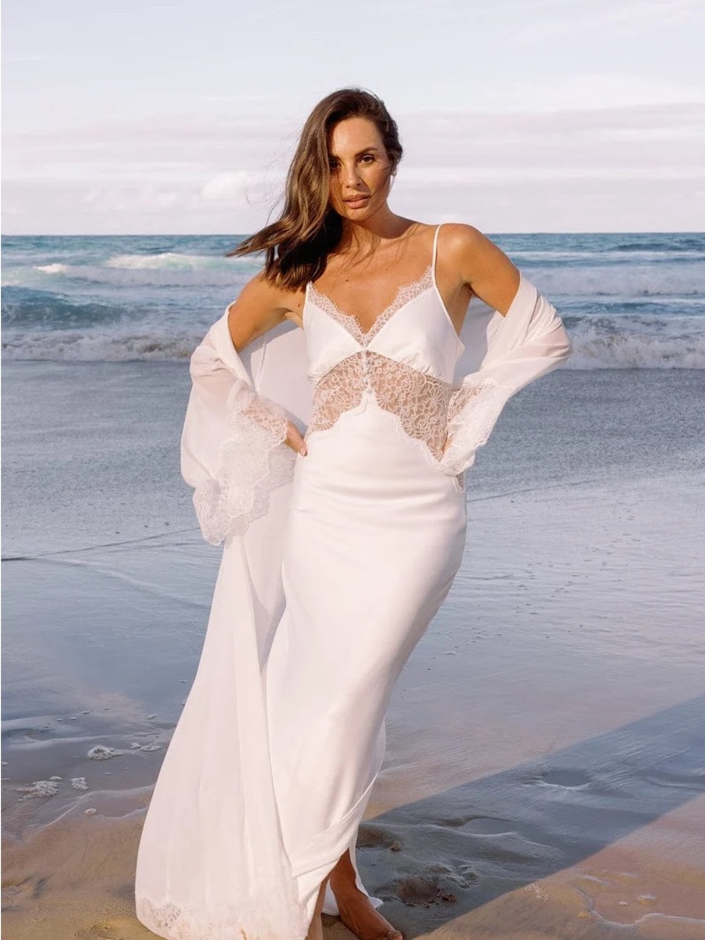 Le Rose Stories Sara Bridal Lace Maxi Slip